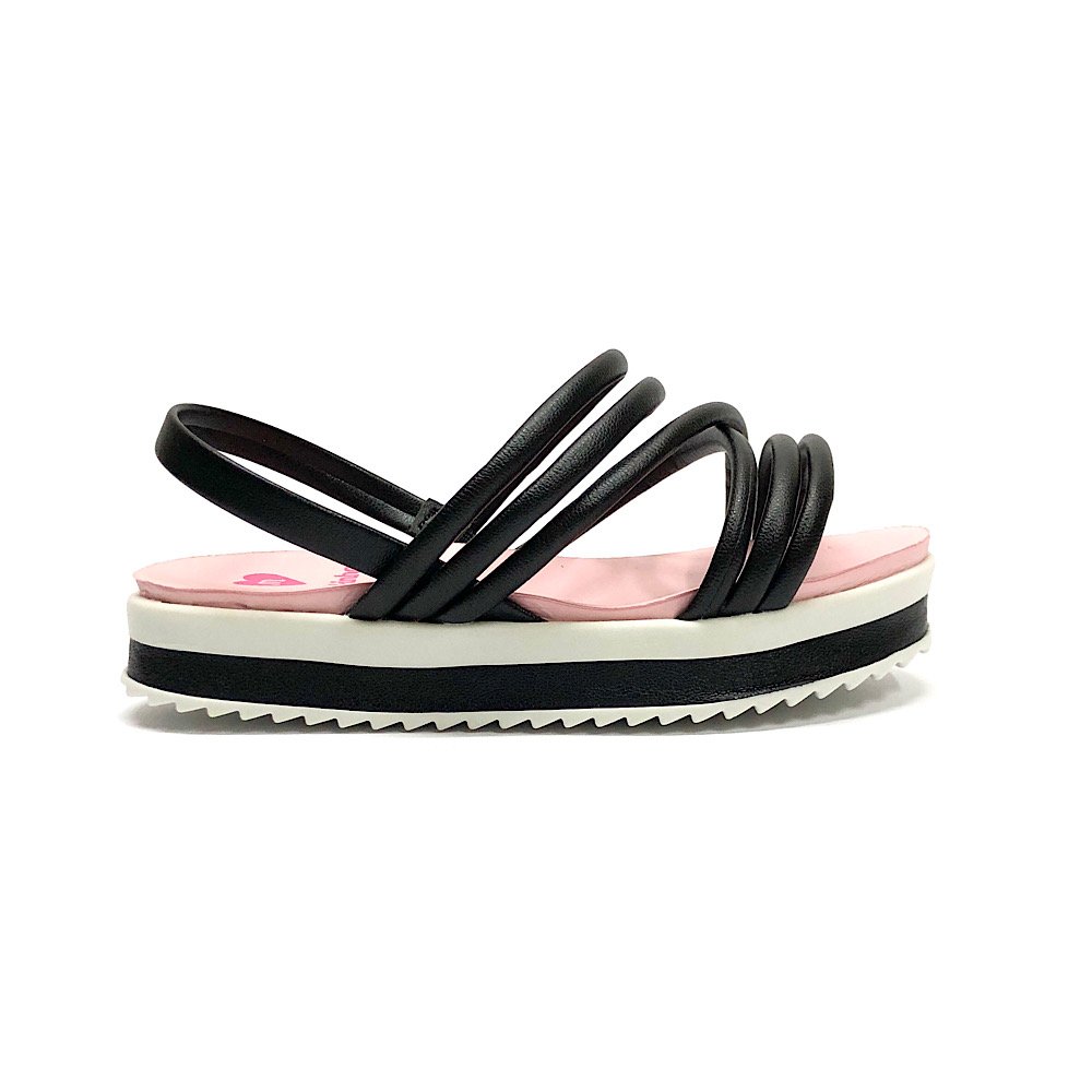 Sandália Molekinha Infantil Plataforma 2305.1547 Preto 2