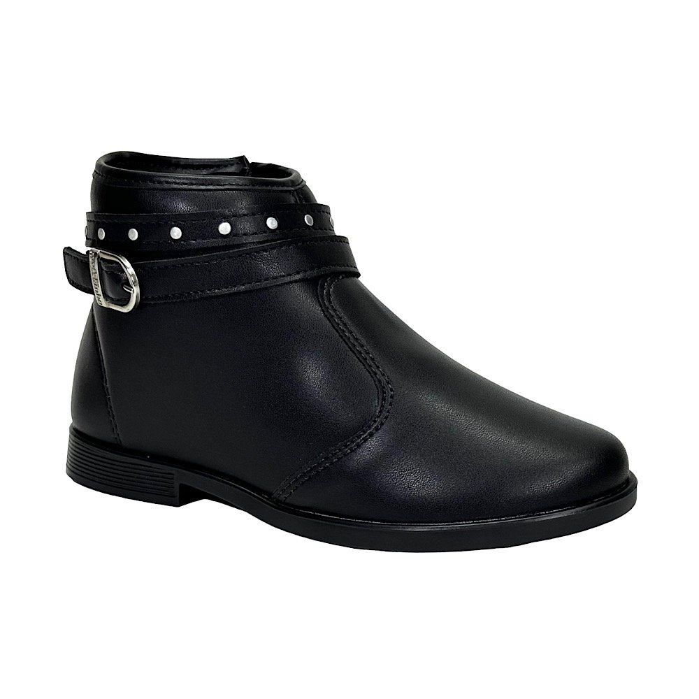 Bota Molekinha Infantil Casual 2181.103 Preto Preto 1