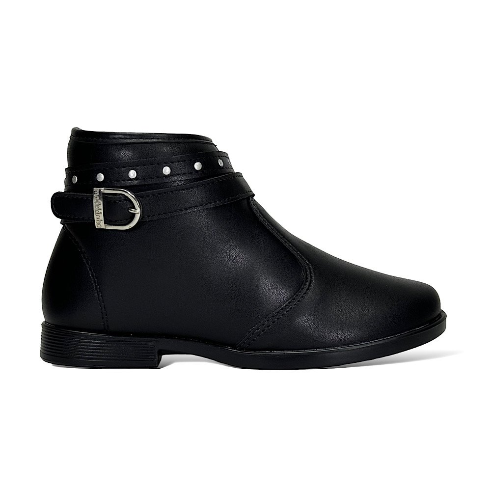 Bota Molekinha Infantil Casual 2181.103 Preto Preto 2