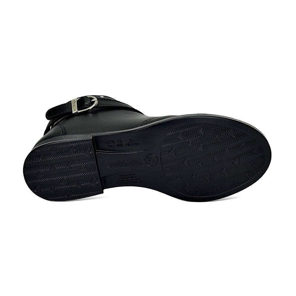 Bota Molekinha Infantil Casual 2181.103 Preto Preto 6
