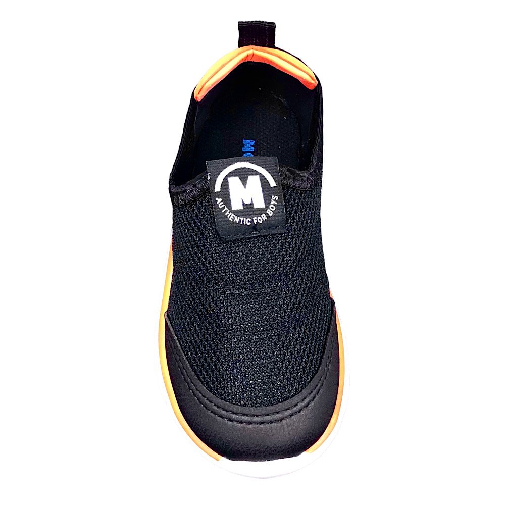 Tênis Molekinho Infantil Led 2620.103 Preto/Laranja Preto 4