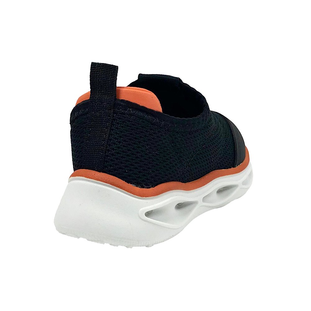 Tênis Molekinho Infantil Led 2620.103 Preto/Laranja Preto 5