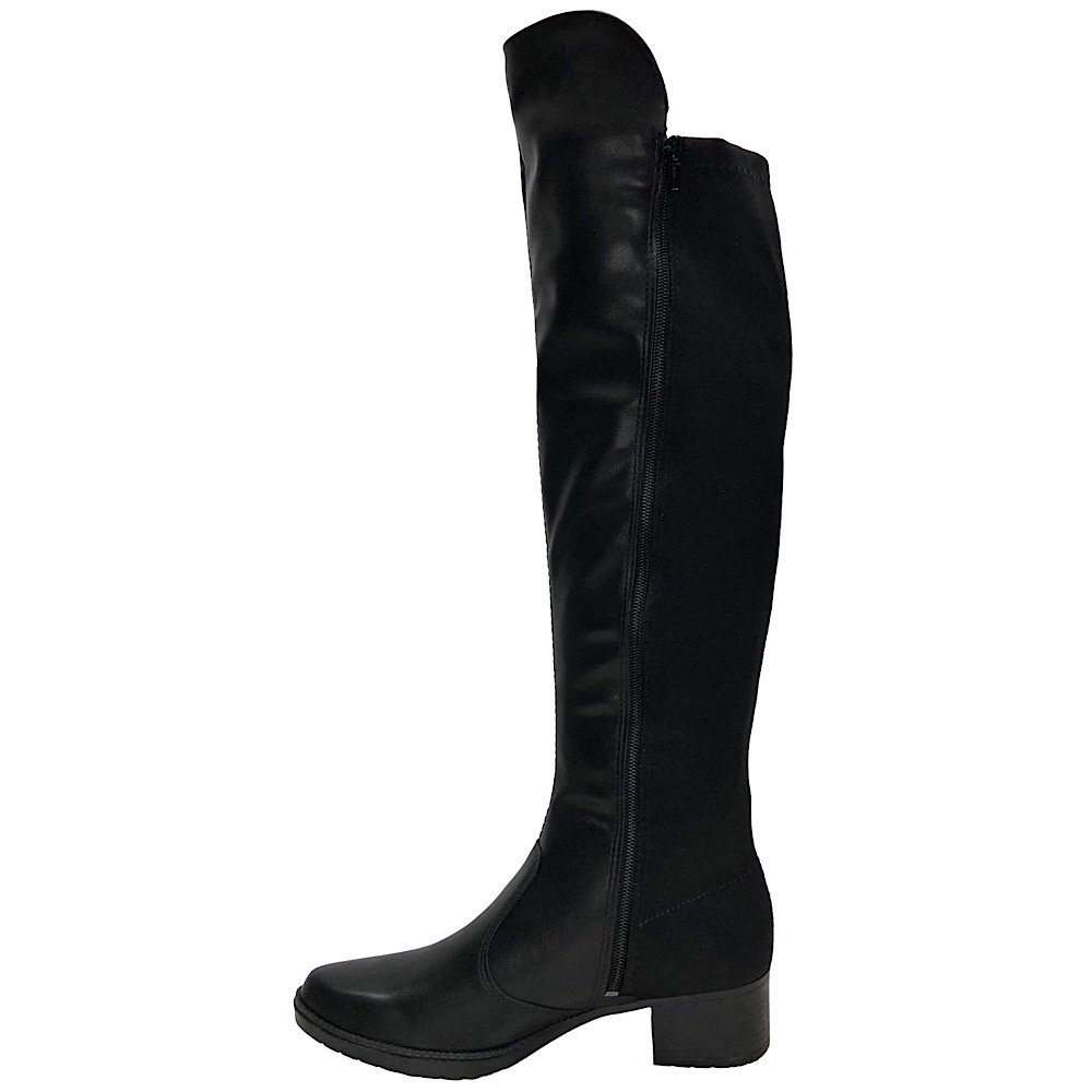 Bota Mississipi Montaria Cano Longo Q8542 Preta Preto 3