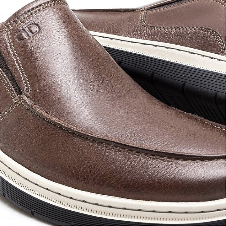 Sapatênis Democrata Casual Easy Leave 245201 Conhaque Marrom 3