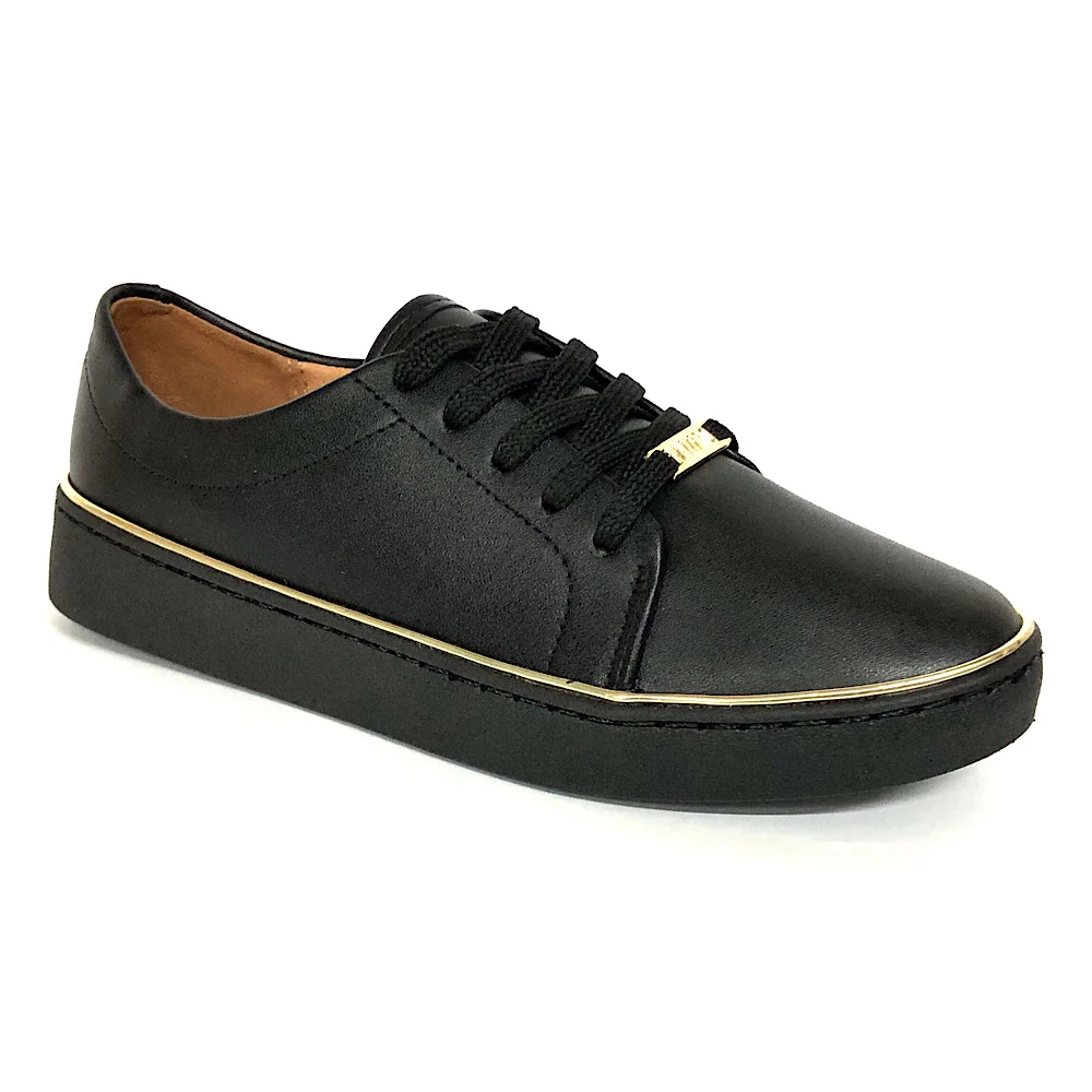 Tênis Vizzano Casual Feminino Preto Preto