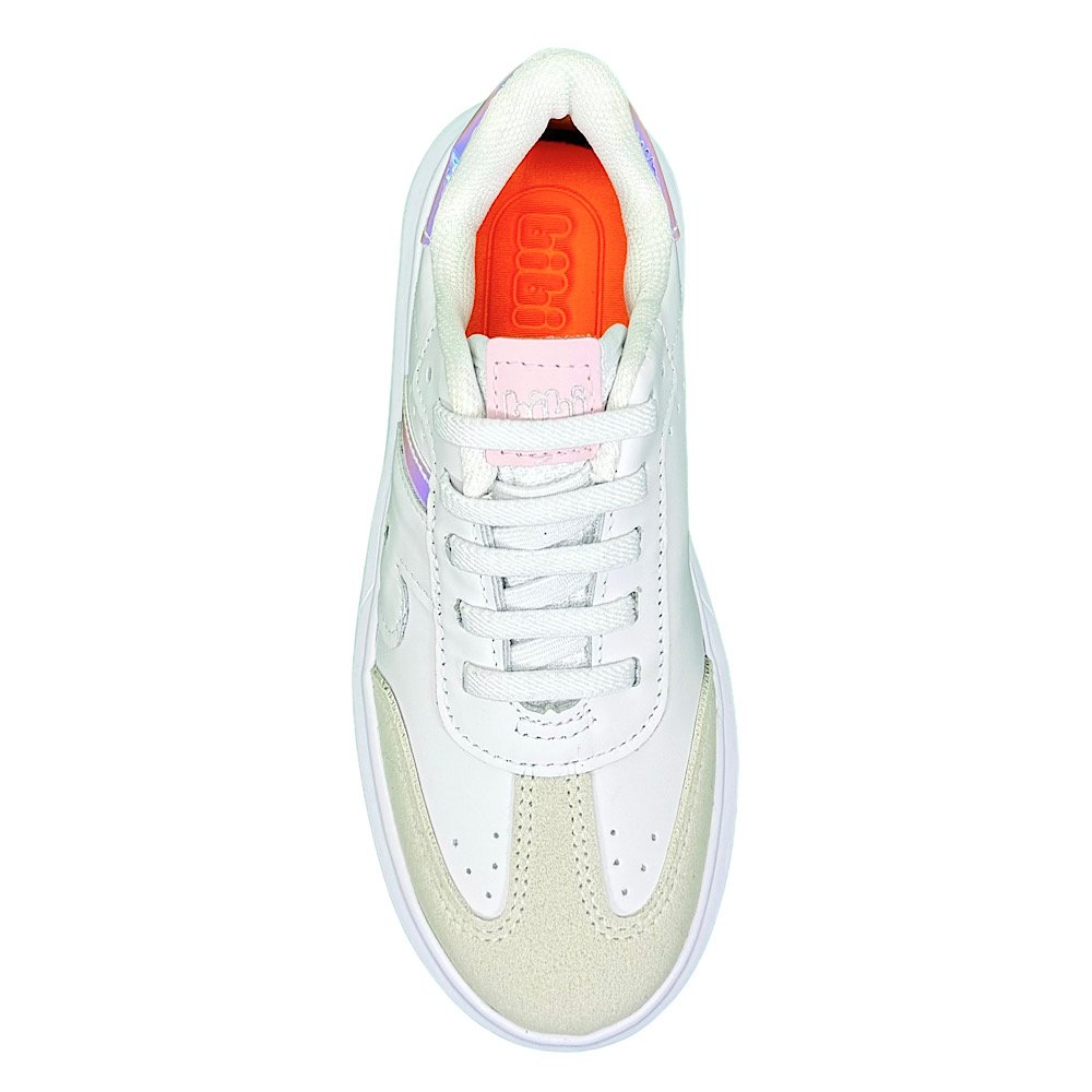Tênis Bibi Glam Couro 1109296 Branco/Holográfico  Branco 4