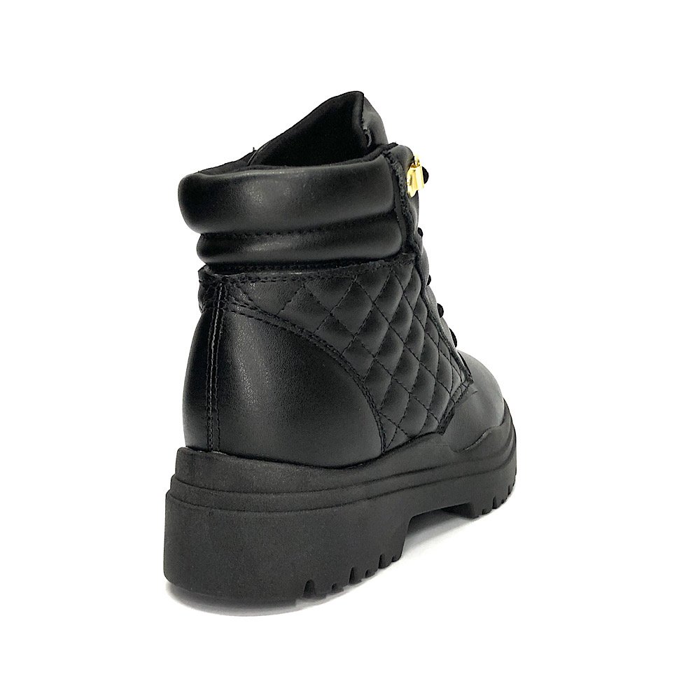 Bota Molekinha Coturno Infantil 2179.201 Preto Preto 5
