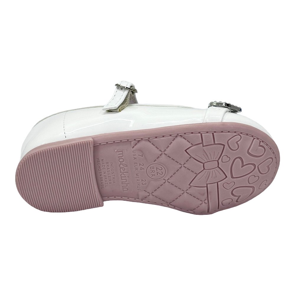 Sapatilha Molekinha Bebê 2106.1050 Branco Branco 5