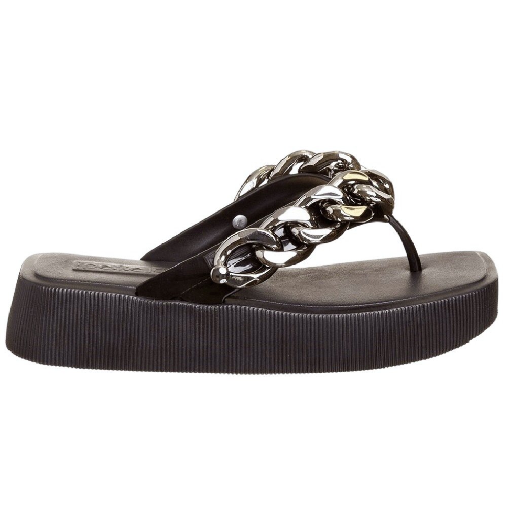 Chinelo Petite Jolie Hit Plataforma PJ6515 Preto Preto 1
