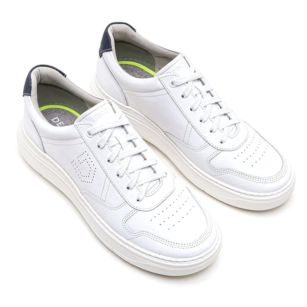 Sapatênis Democrata Denim Joe Ultra Light 526103-003 Branco Branco 2