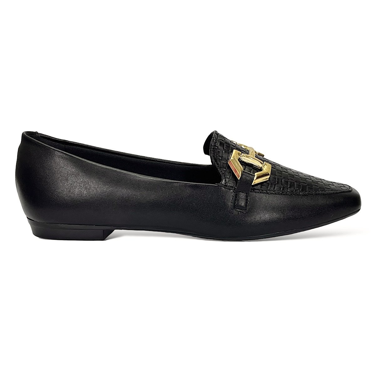 Sapatilha Loafer Sua Cia Bico Quadrado 8222.15611 Preto Preto 2