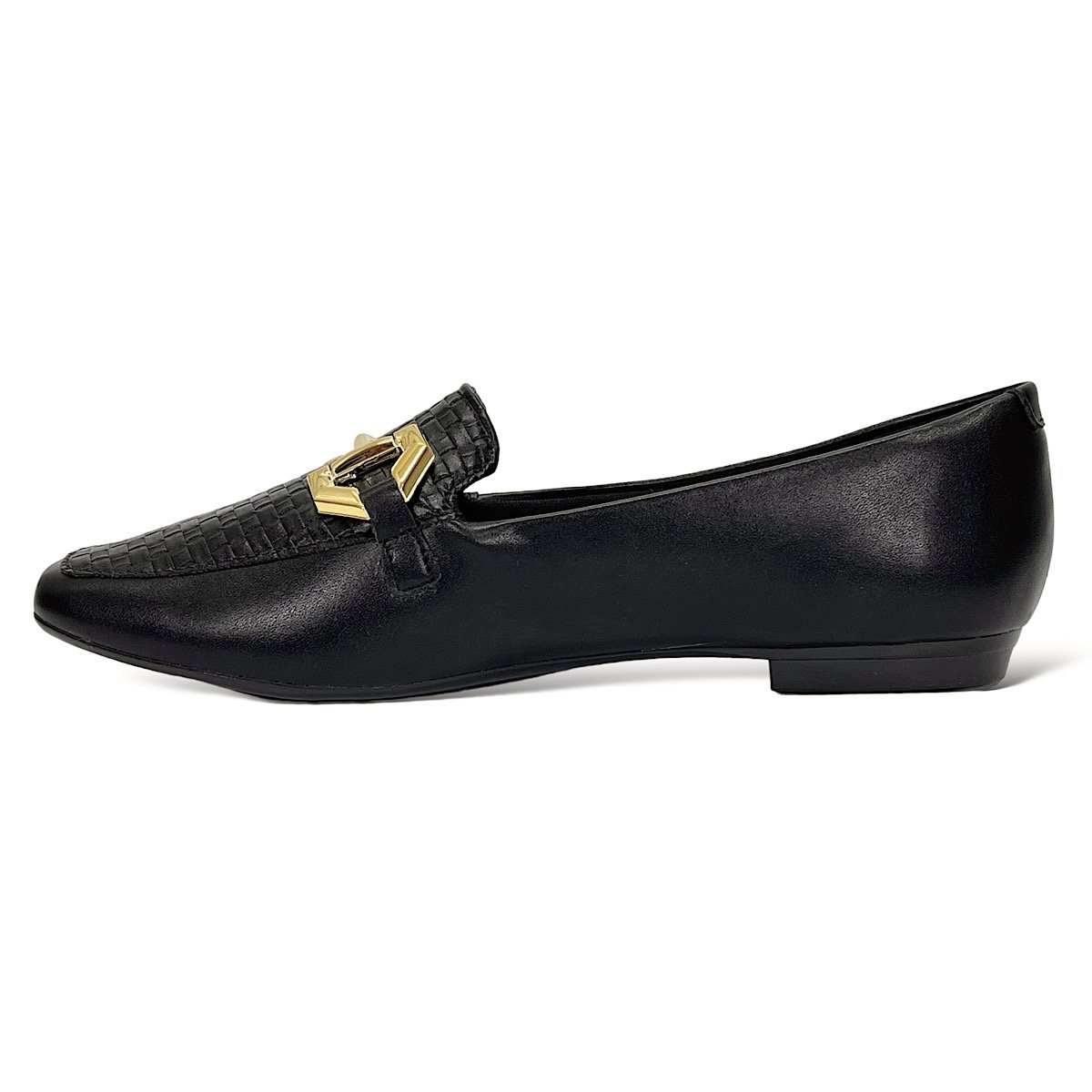 Sapatilha Loafer Sua Cia Bico Quadrado 8222.15611 Preto Preto 3