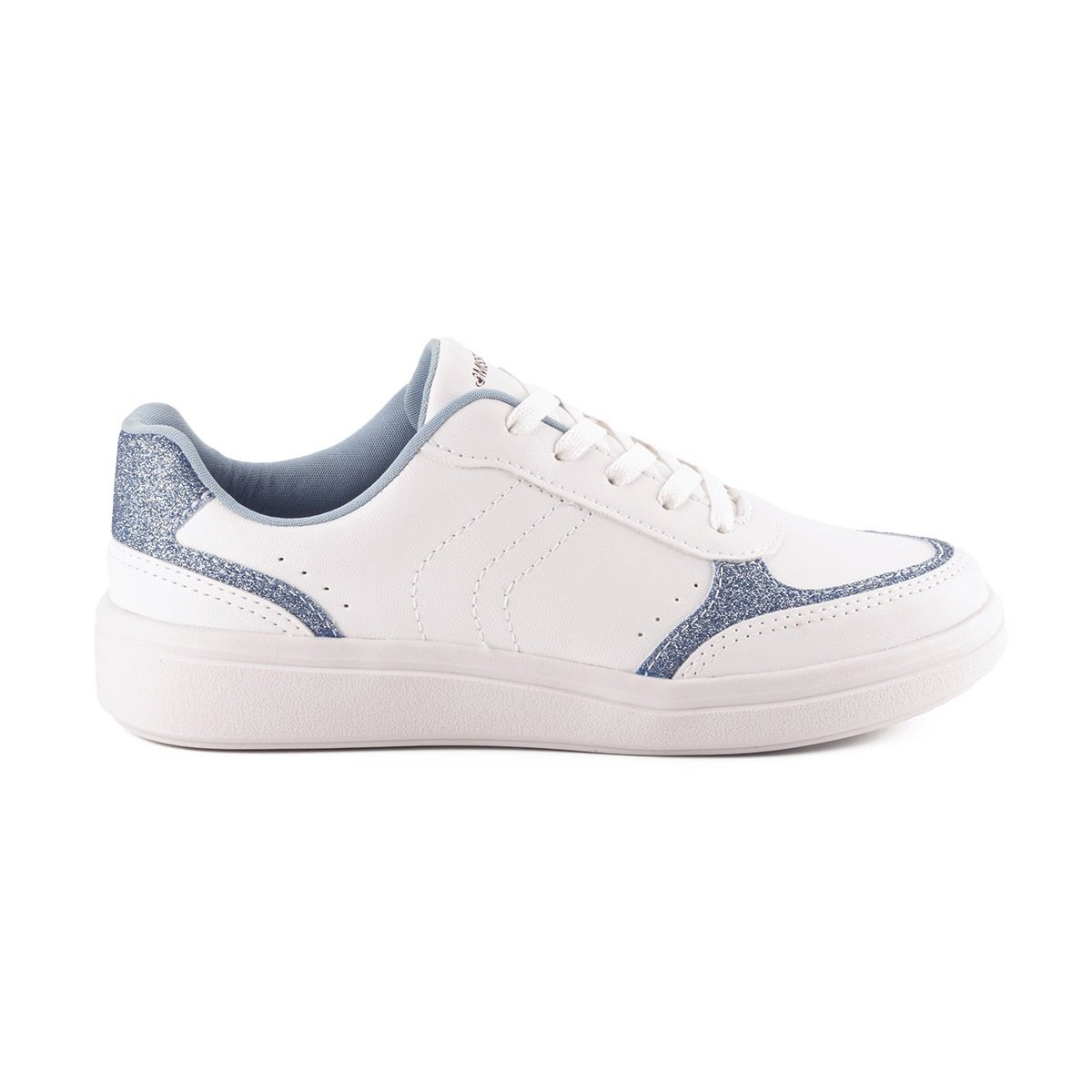 Tênis Mississipi Casual com Brilhos MI811 Branco Azul Branco/Azul 2