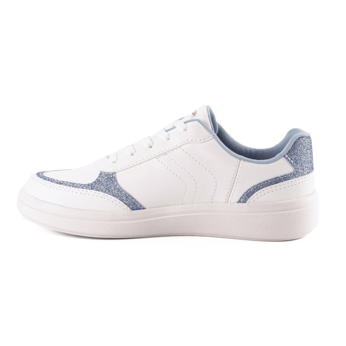 Tênis Mississipi Casual com Brilhos MI811 Branco Azul Branco/Azul 3