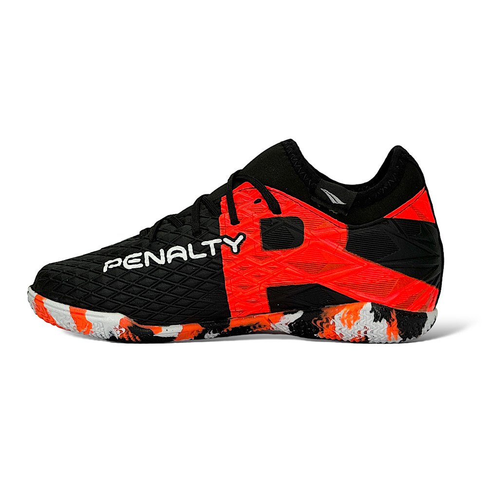 Chuteira Penalty Futsal RX Locker Kids Y-3 126255 Preto Coral Preto 3