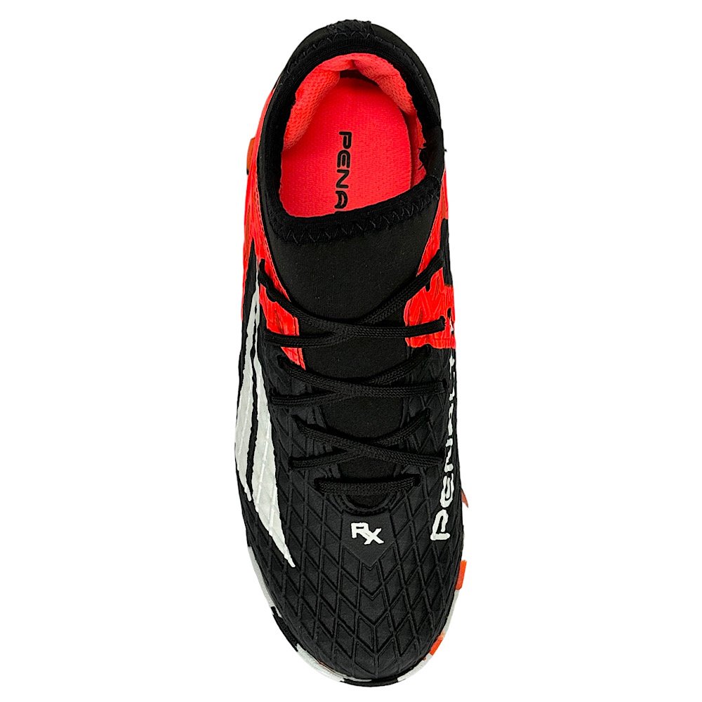 Chuteira Penalty Futsal RX Locker Kids Y-3 126255 Preto Coral Preto 4