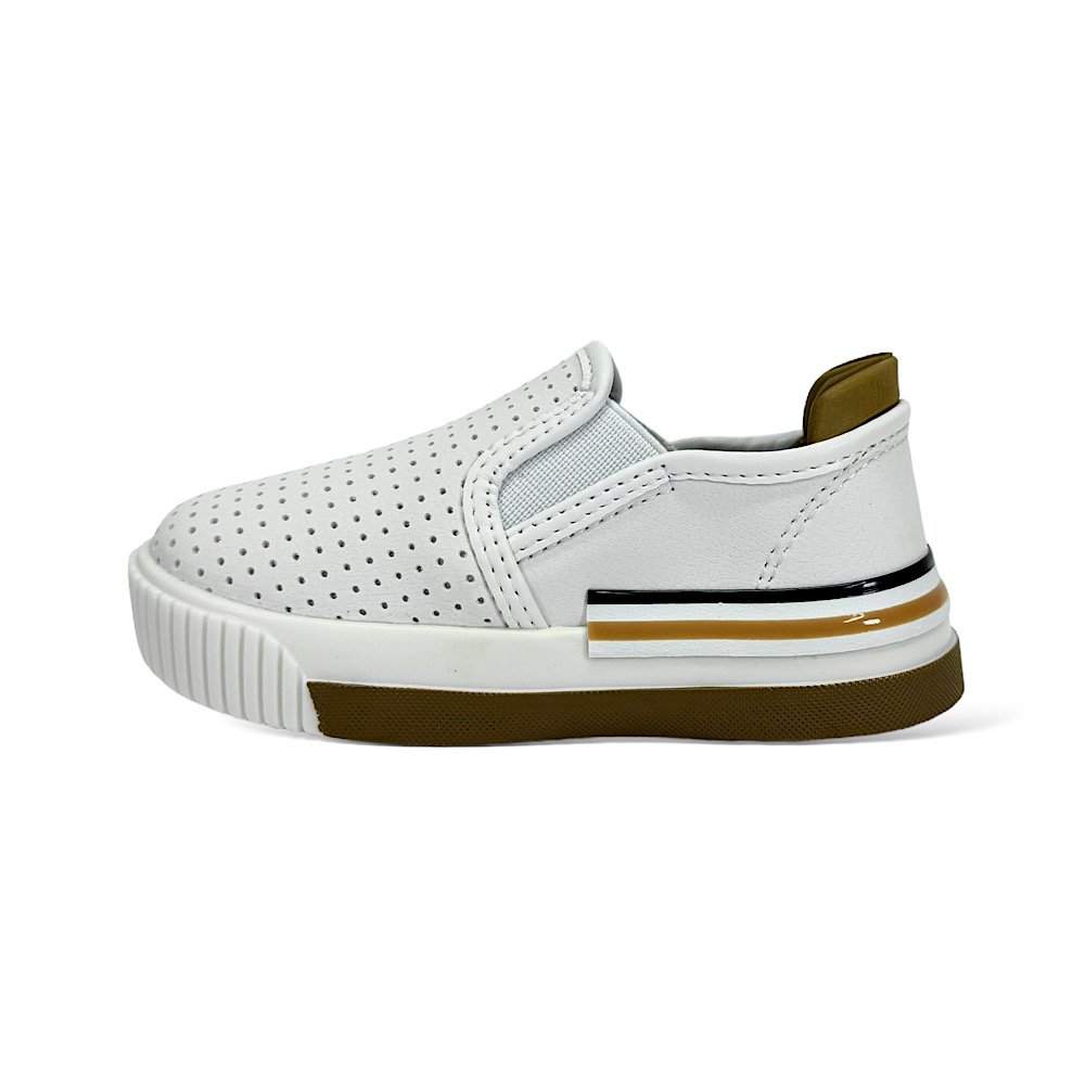 Tênis Molekinho Bebê Calce Fácil 2615.100 Branco/Caramelo Branco 3