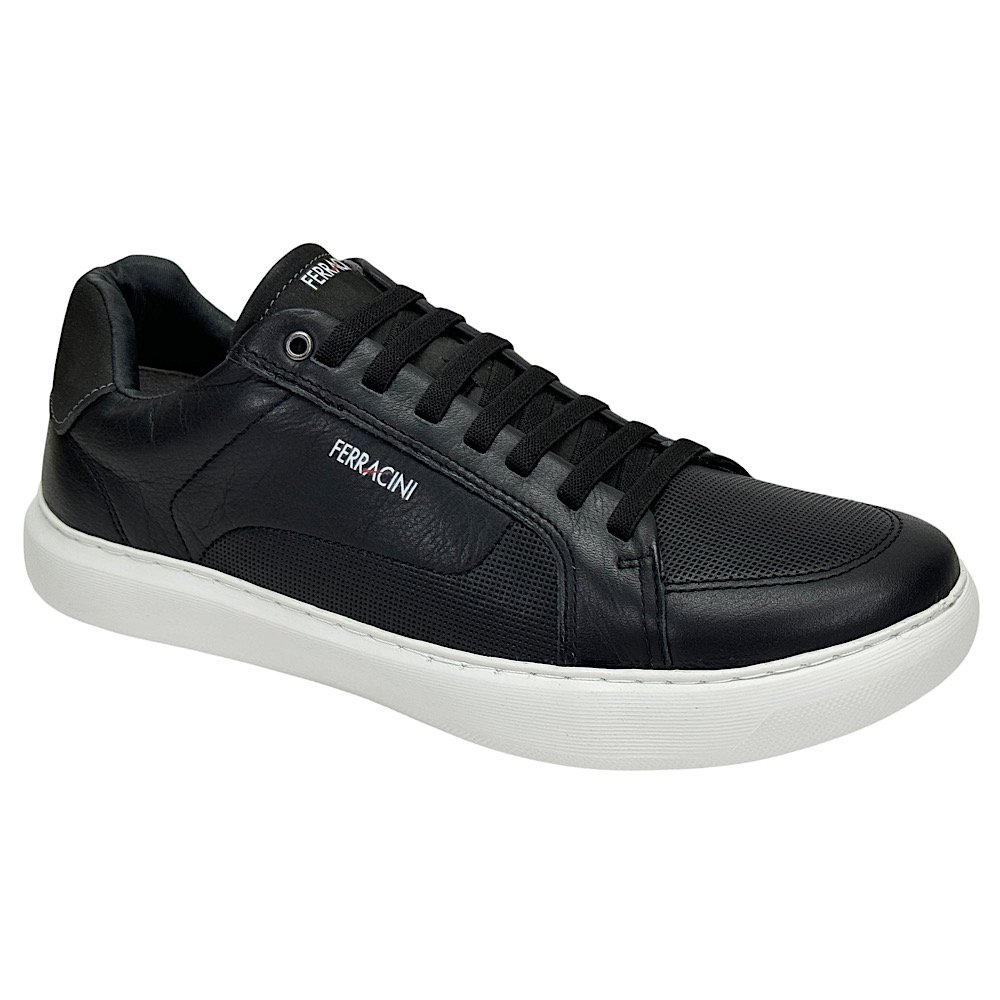 Sapatênis Ferracini Marvin Masculino 7318-683A Preto Preto 2