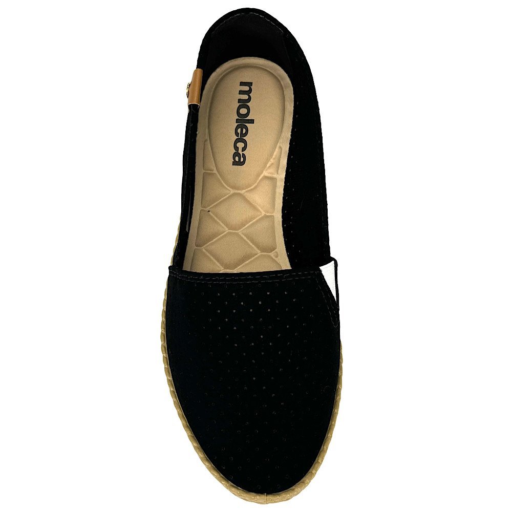 Sapatilha Moleca Alpargata 5287.210 Nobuck Preto 4