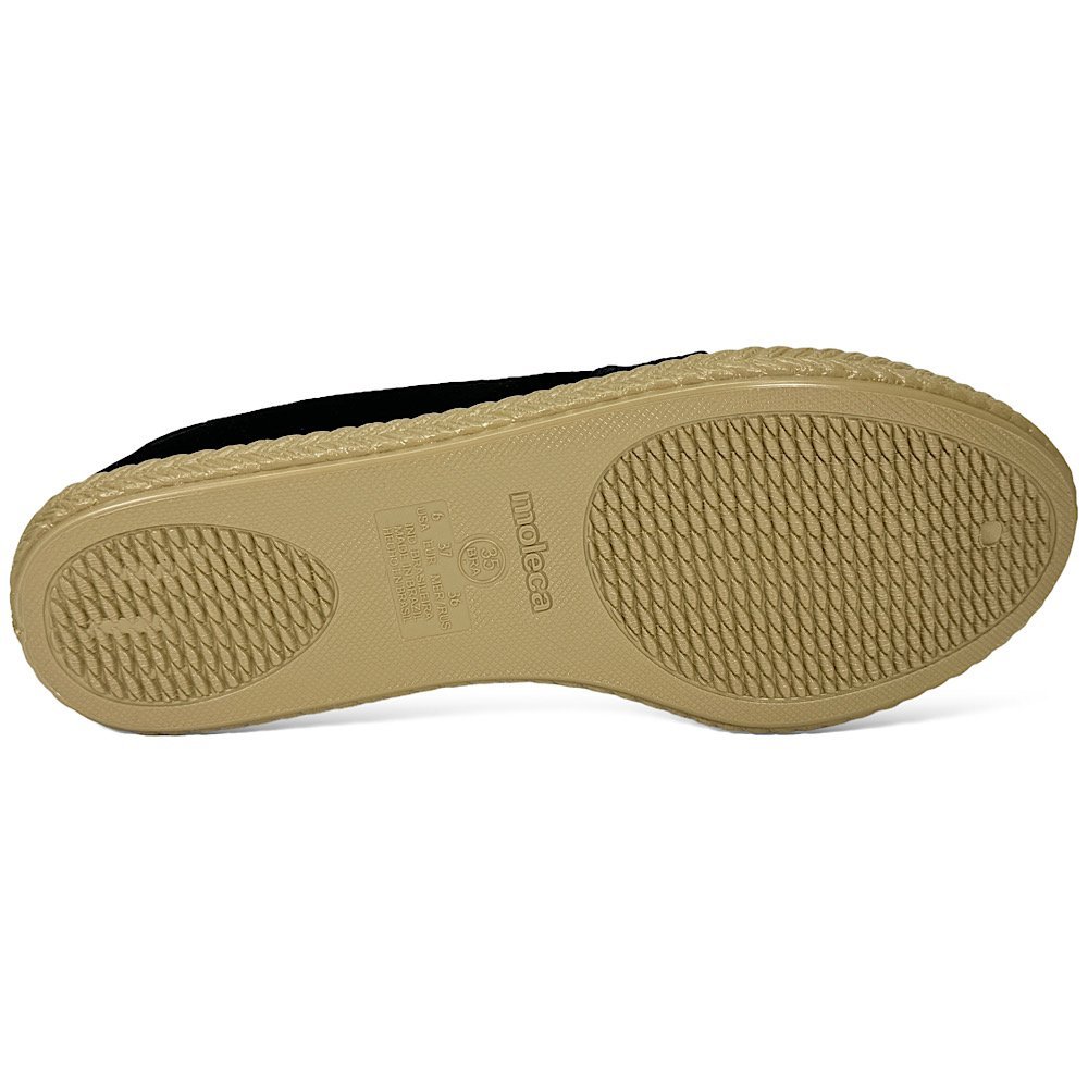 Sapatilha Moleca Alpargata 5287.210 Nobuck Preto 6