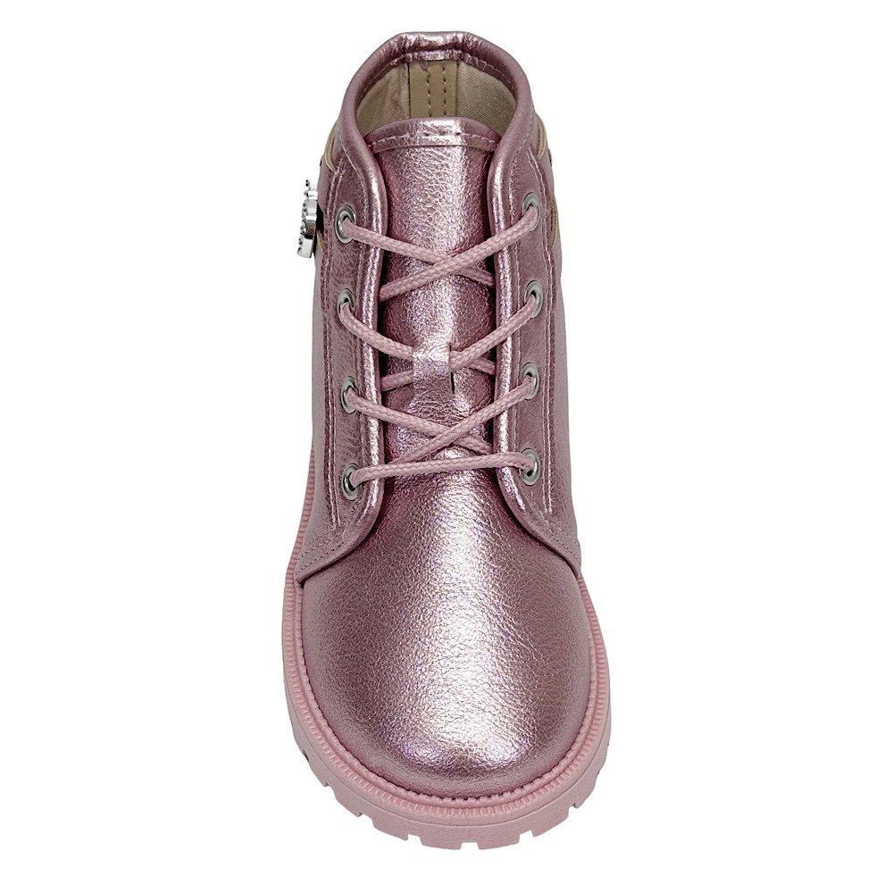 Bota Molekinha Coturno Bebê 2126.526 Rosa Metalizado Rosa 4