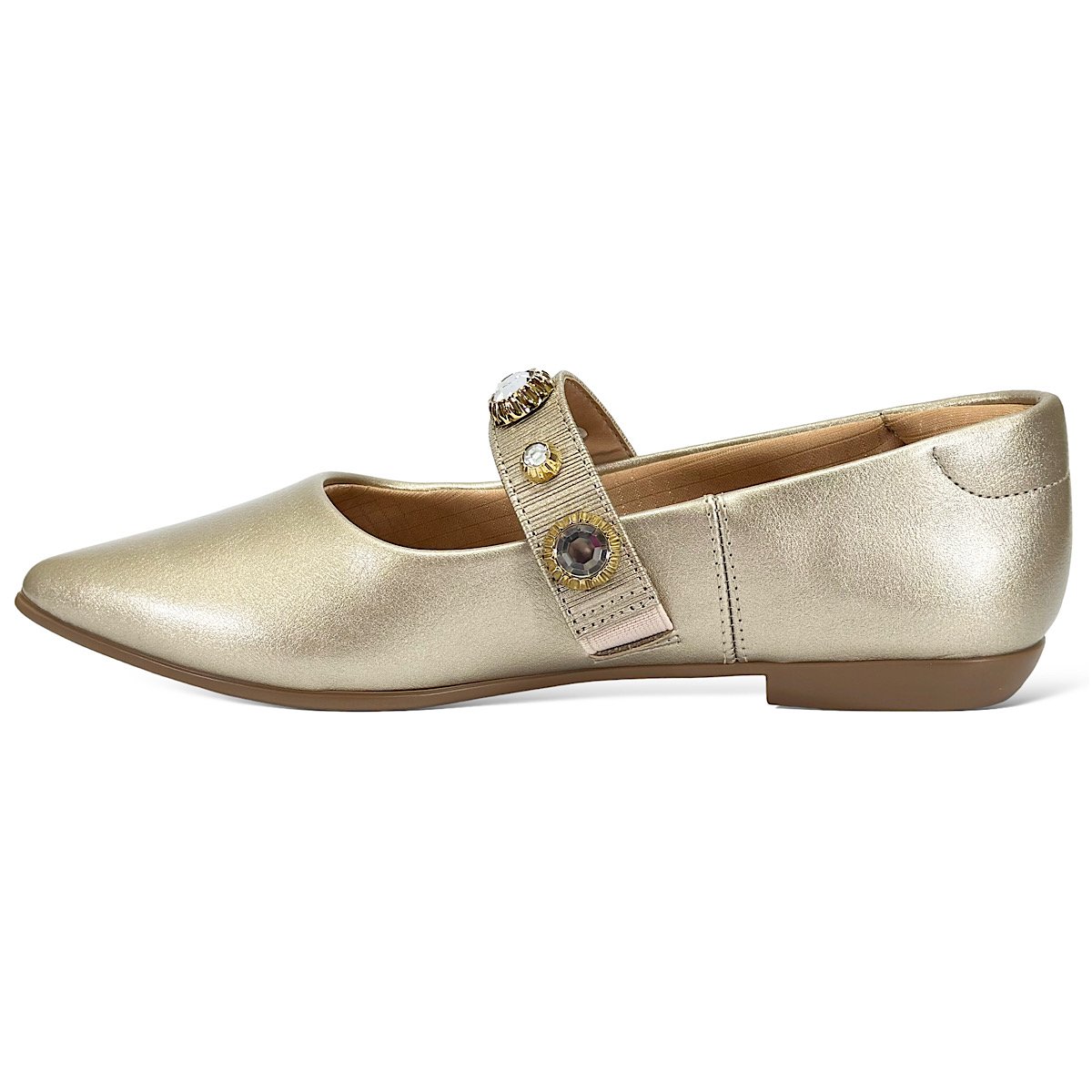 Sapatilha Santinelli Pedraria 1266-755 Champagne Dourado 3