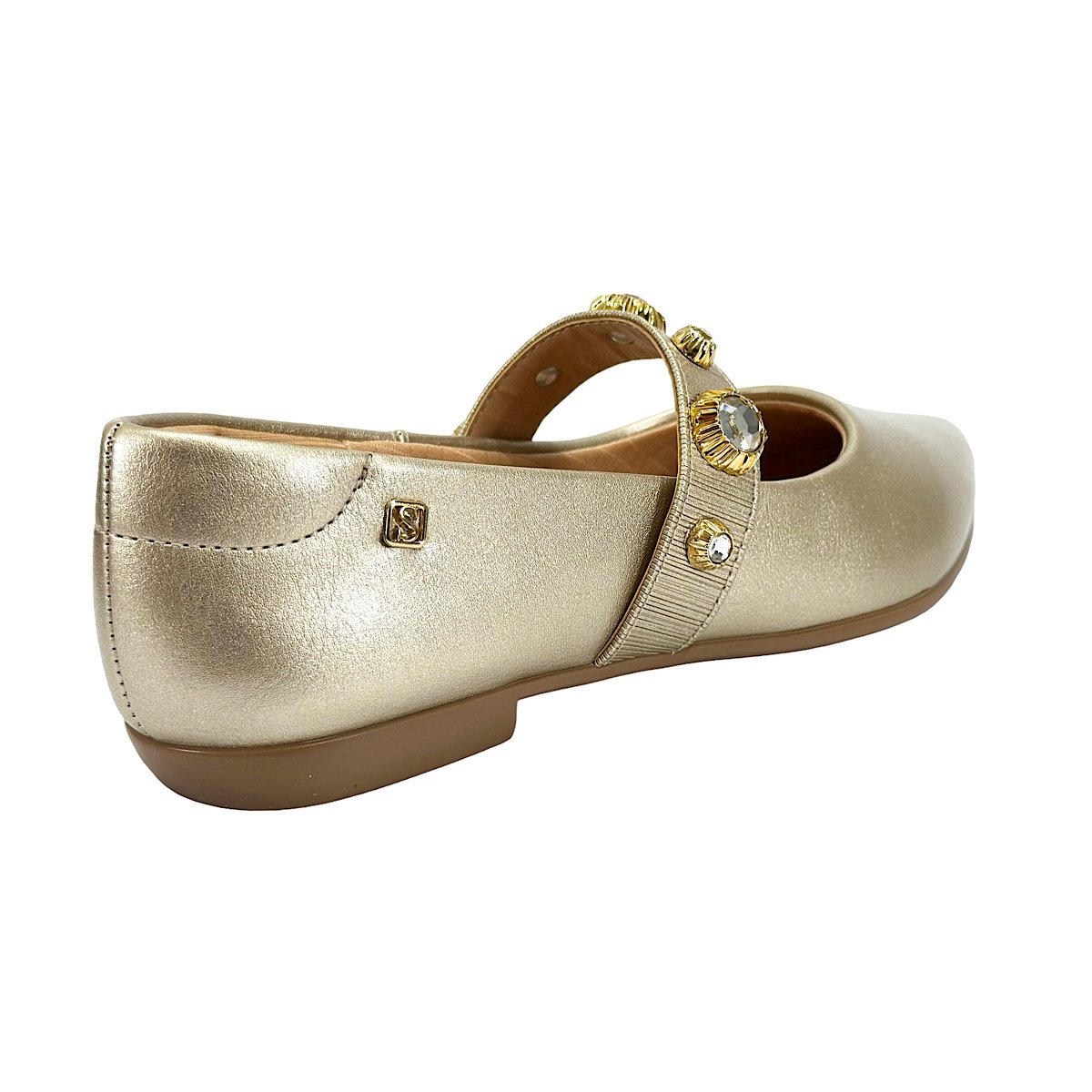 Sapatilha Santinelli Pedraria 1266-755 Champagne Dourado 5
