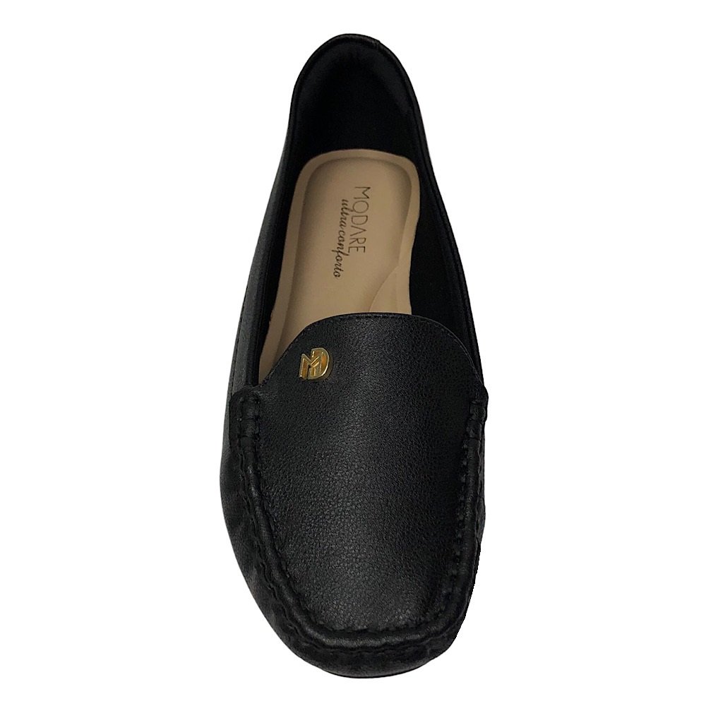 Sapato Modare Mocassim feminino 7035.634 Preto Preto 4