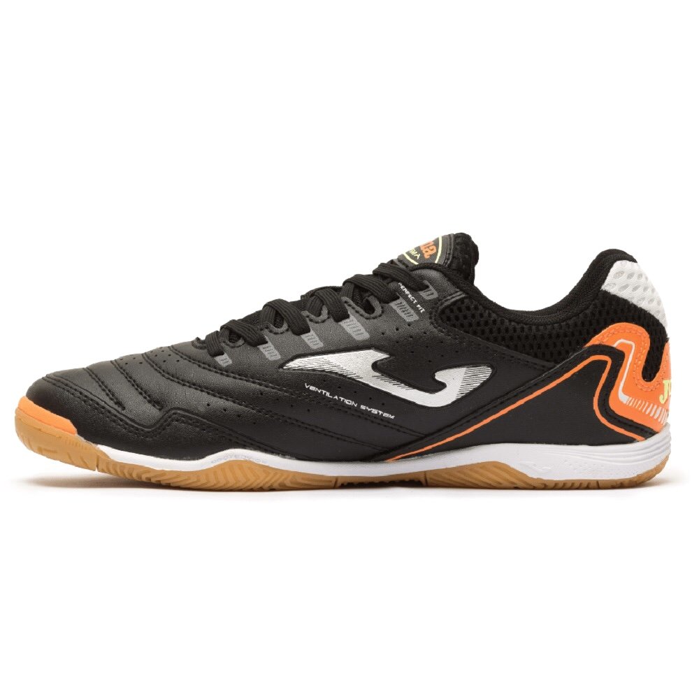Chuteira Joma Futsal Maxima MAXS2301IN Preto/Laranja Preto 2