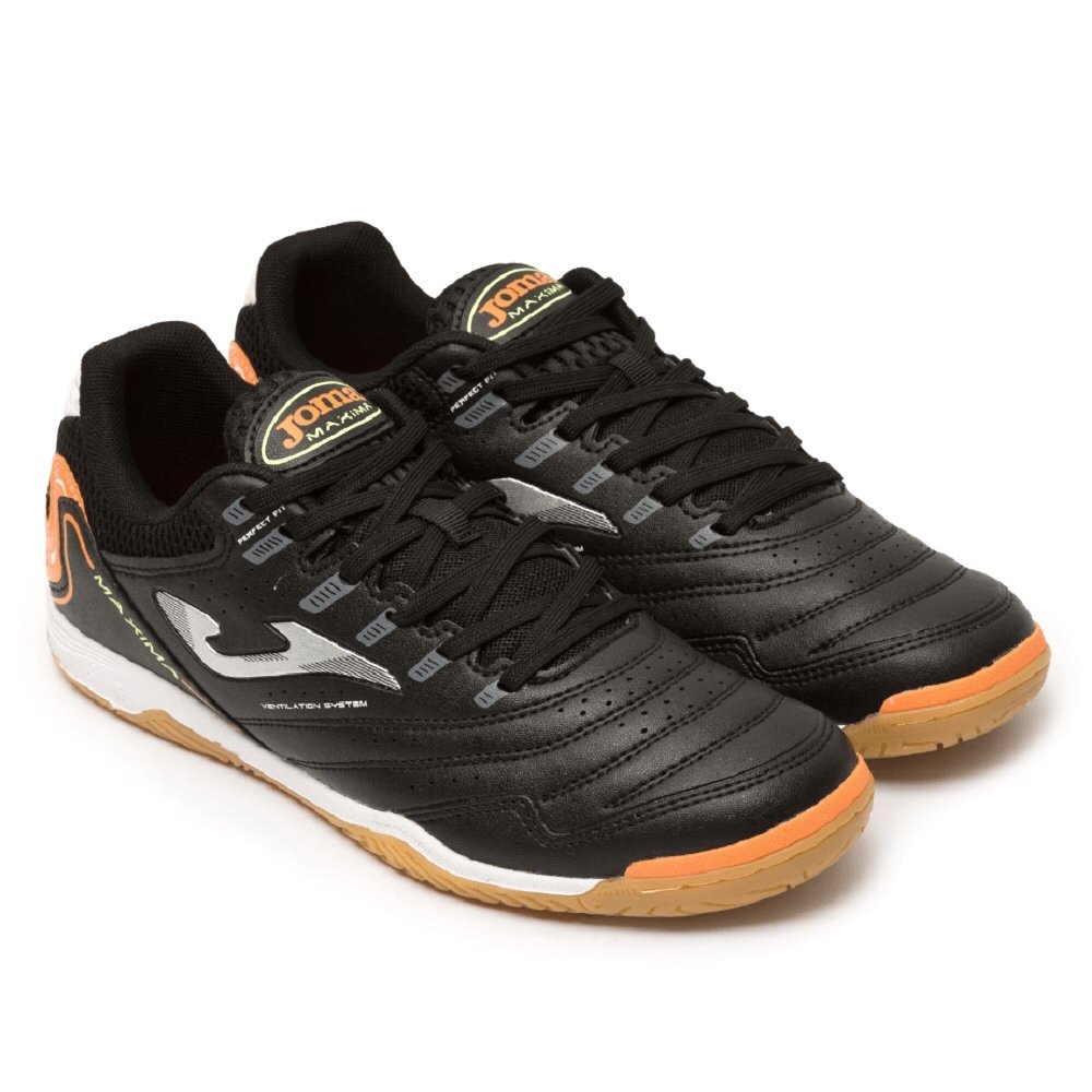 Chuteira Joma Futsal Maxima MAXS2301IN Preto/Laranja Preto 3