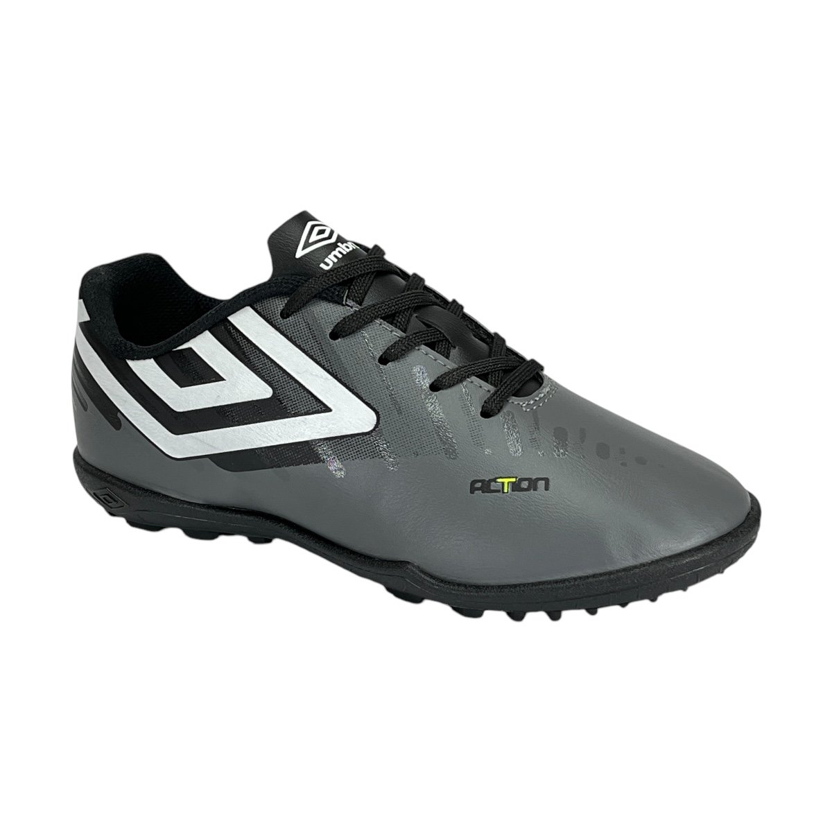 Chuteira Umbro Society Action JR U07FB00286 Grafite/Preto Cinza 2