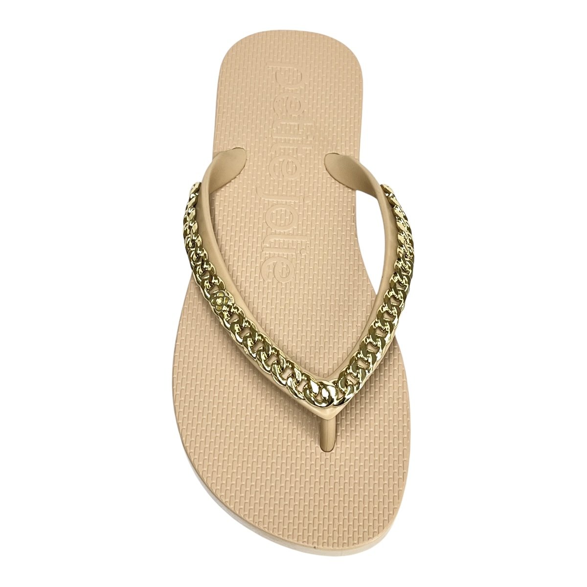 Chinelo Petite Jolie Fresh Correntes PJ7122 Avelã Bege 3