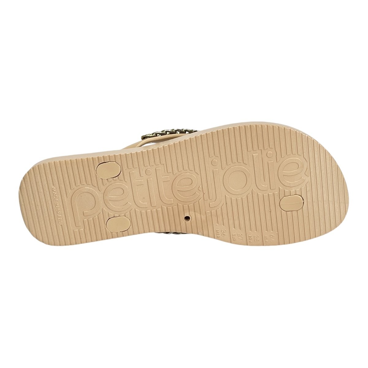 Chinelo Petite Jolie Fresh Correntes PJ7122 Avelã Bege 4