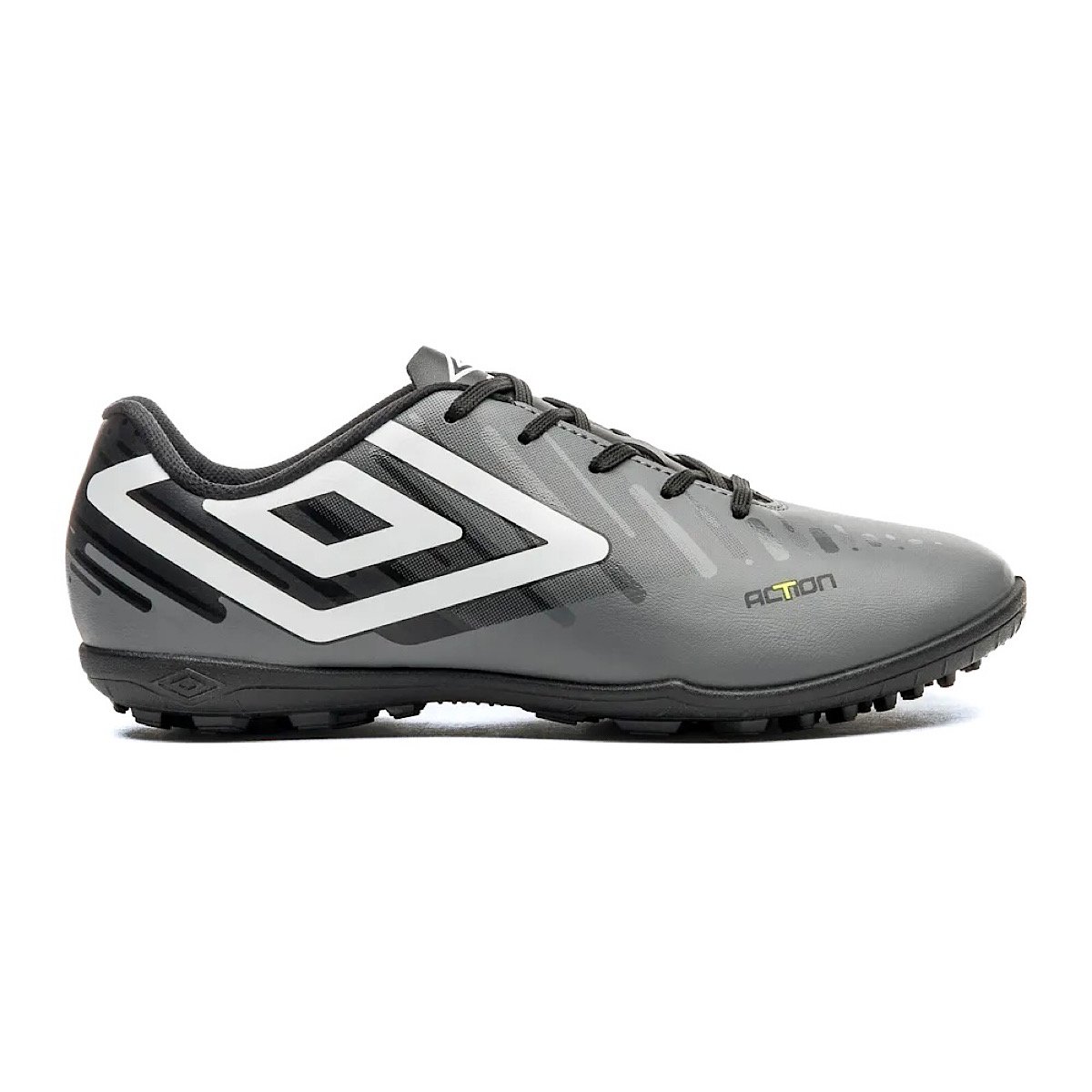 Chuteira Umbro Society Action U01FB00249 Grafite/Preto Cinza/Preto 1