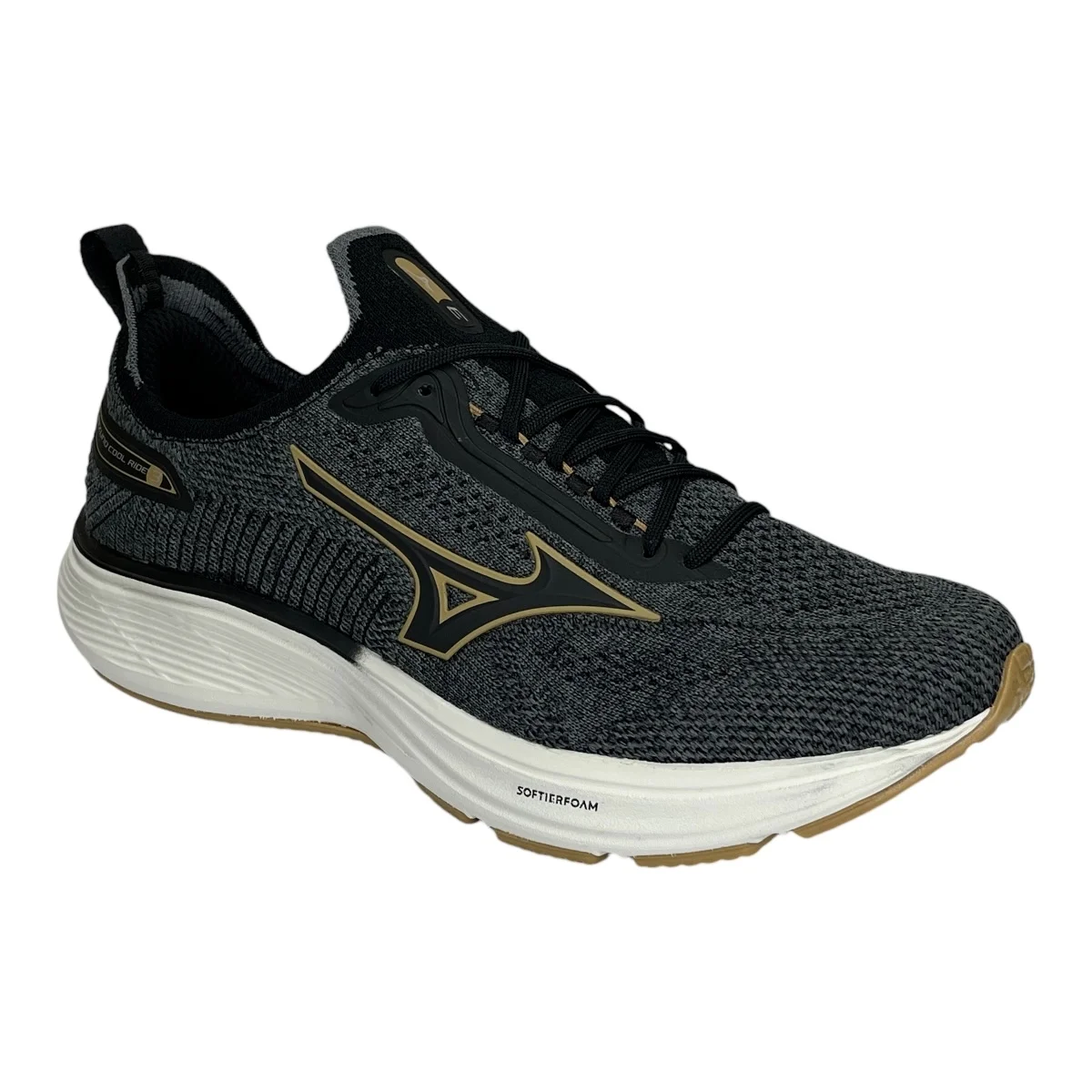 Tênis Mizuno Cool Ride 3 Masculino 101095095 Preto Mescla Preto 2