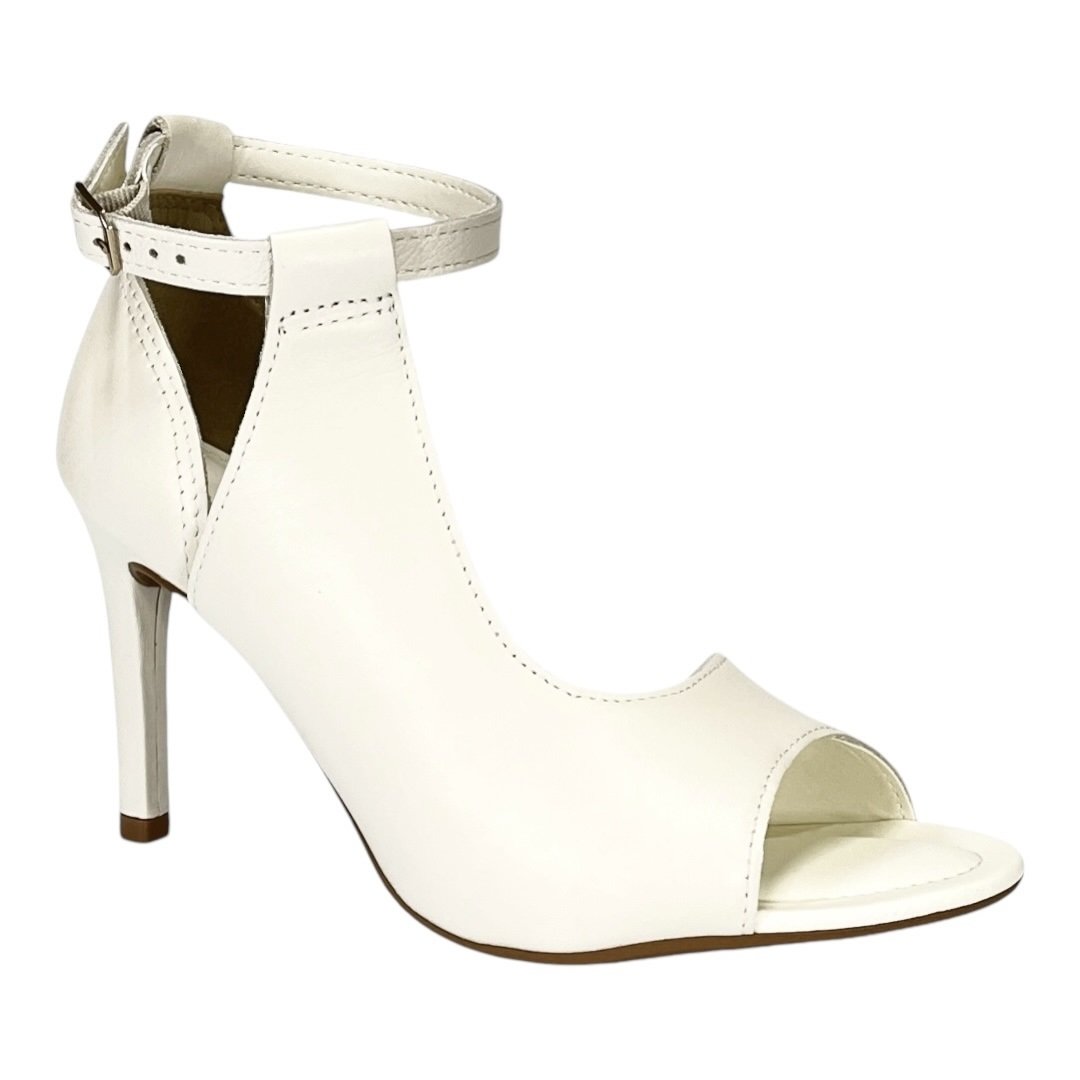 Sandália Dakota Balmy Salto Alto Y8241 Cream Creme 1