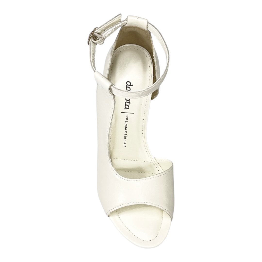 Sandália Dakota Balmy Salto Alto Y8241 Cream Creme 4