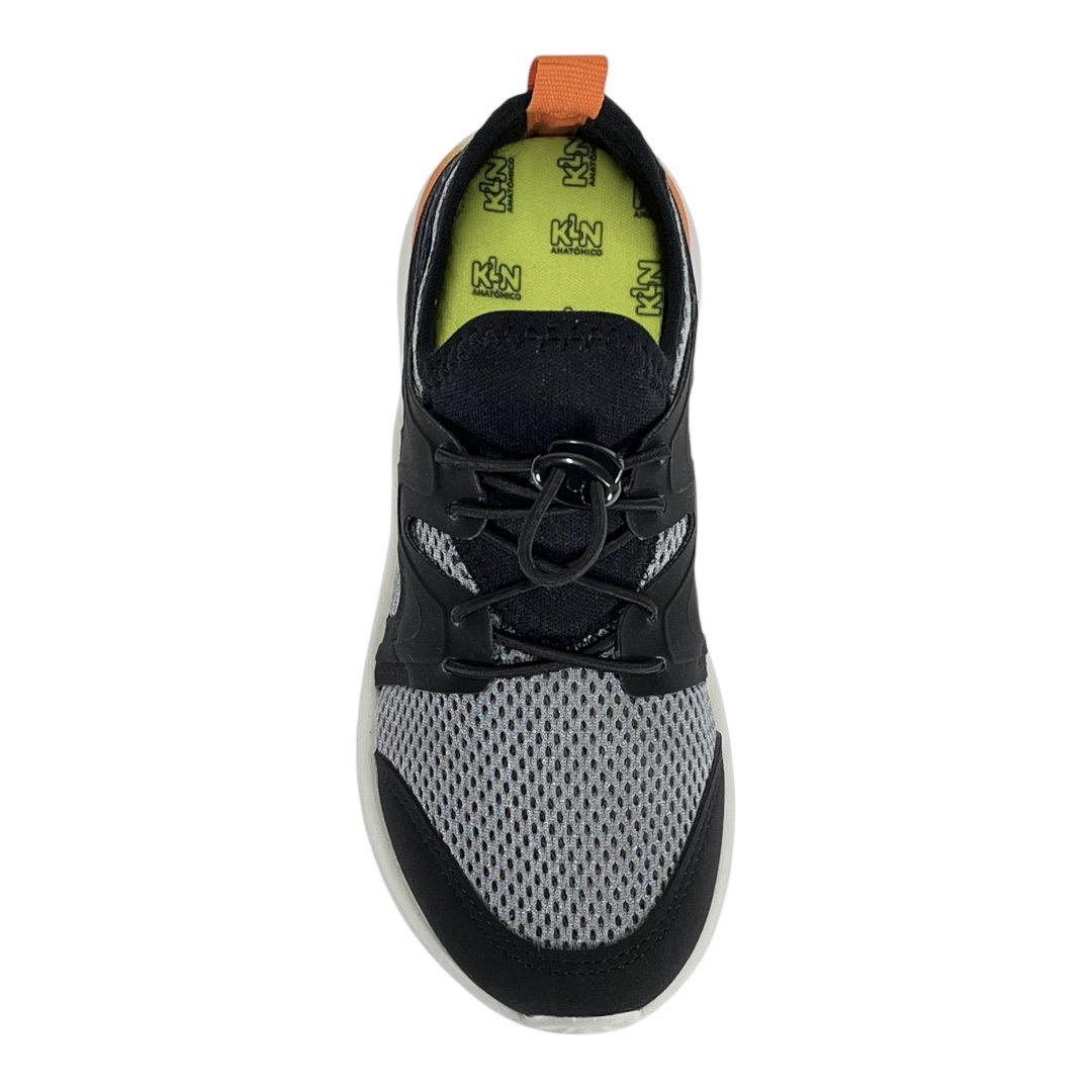 Tênis Klin Infantil New Sport 480020 Preto Grafite Laranja Preto/Grafite 4