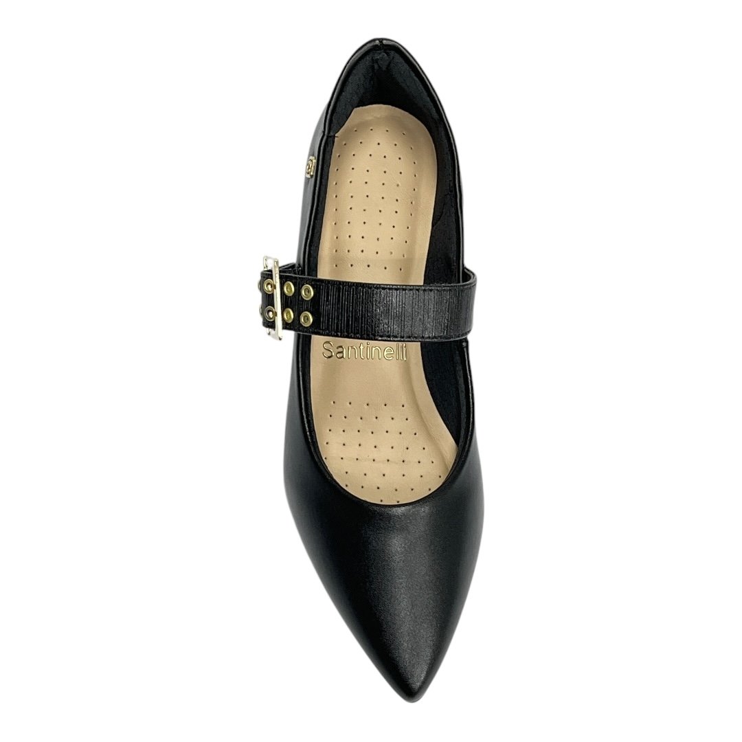 Sapato Santinelli Scarpin Boneca 1534-054 Preto Preto 4