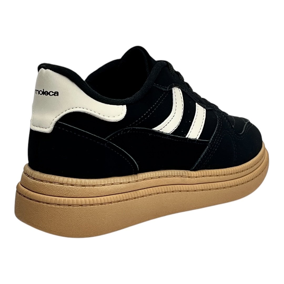 Tênis Moleca Casual Feminino 5816.101 Preto Preto 5