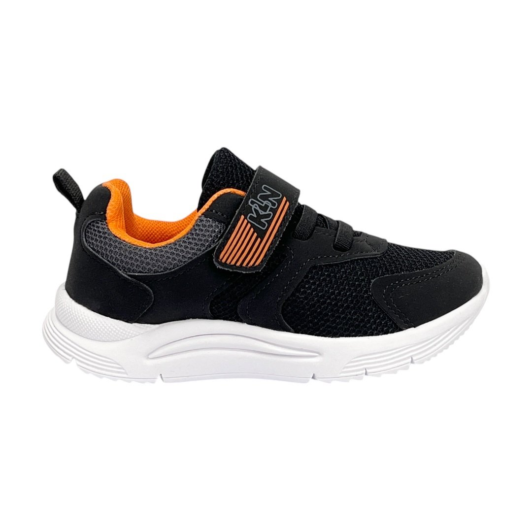 Tênis Klin New Sport Mini 199122 Preto/Grafite/Laranja Preto 2