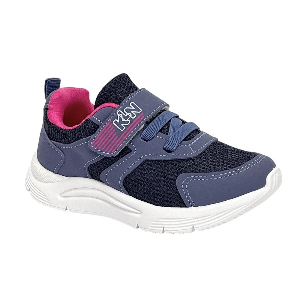 Tênis Klin New Sport Mini 199122 Marinho/Chumbo/Pink