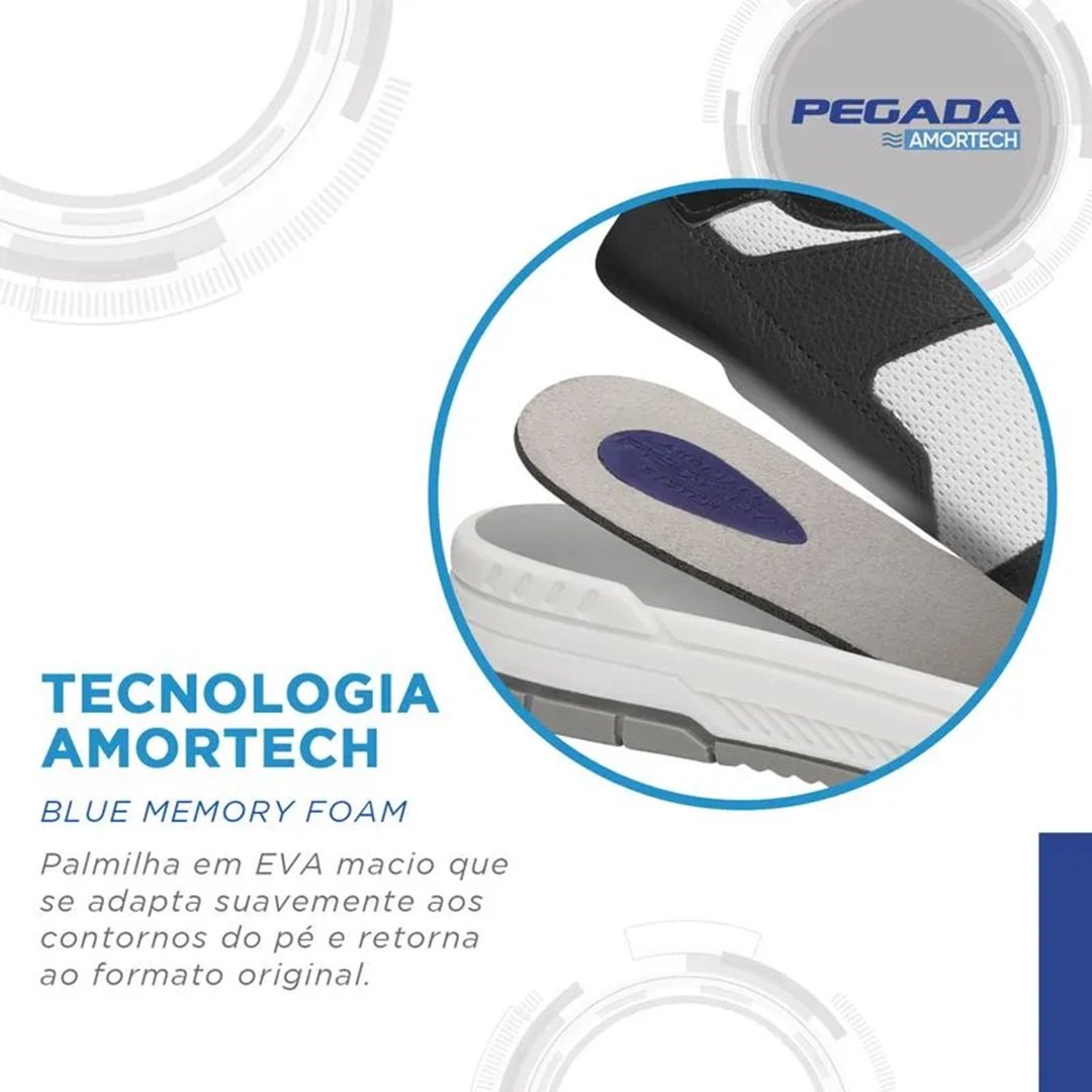 Tênis Pegada Feminino London em Couro 212603 Branco/Linho/Rosa Branco 8