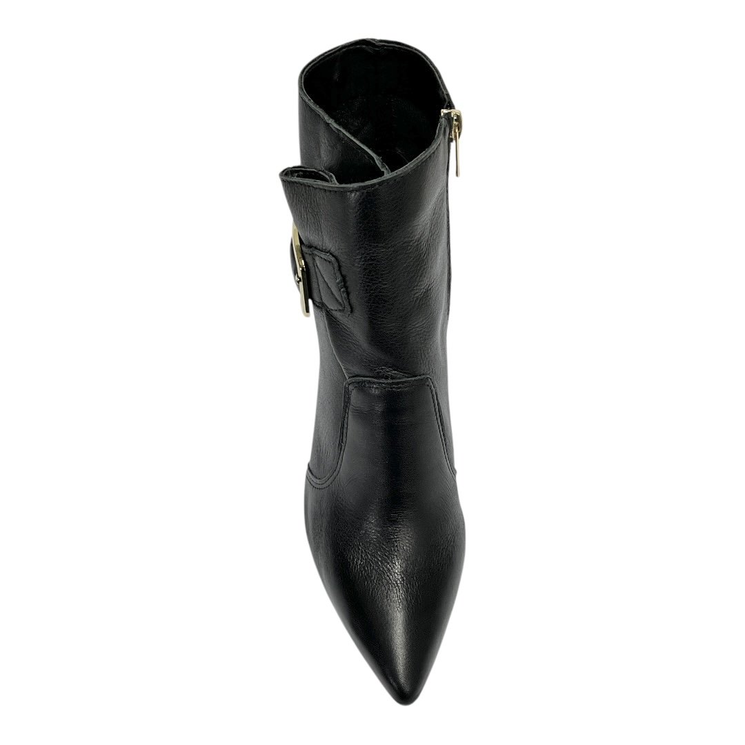 Bota Tanara Cano Curto Bico Fino T8911 Preto Preto 4