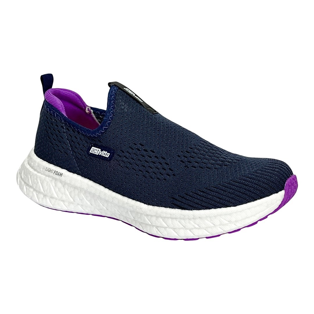 Tênis Actvitta Feminino Esportivo 4841.103 Marinho/Violeta Azul 2