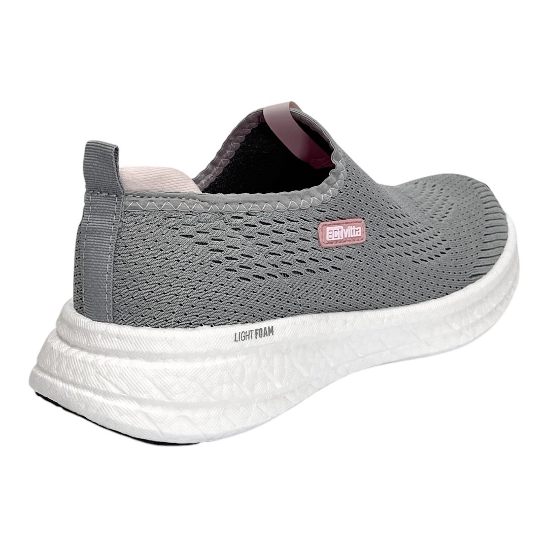 Tênis Actvitta Feminino Esportivo 4841.103 Cinza/Rosa Cinza 5