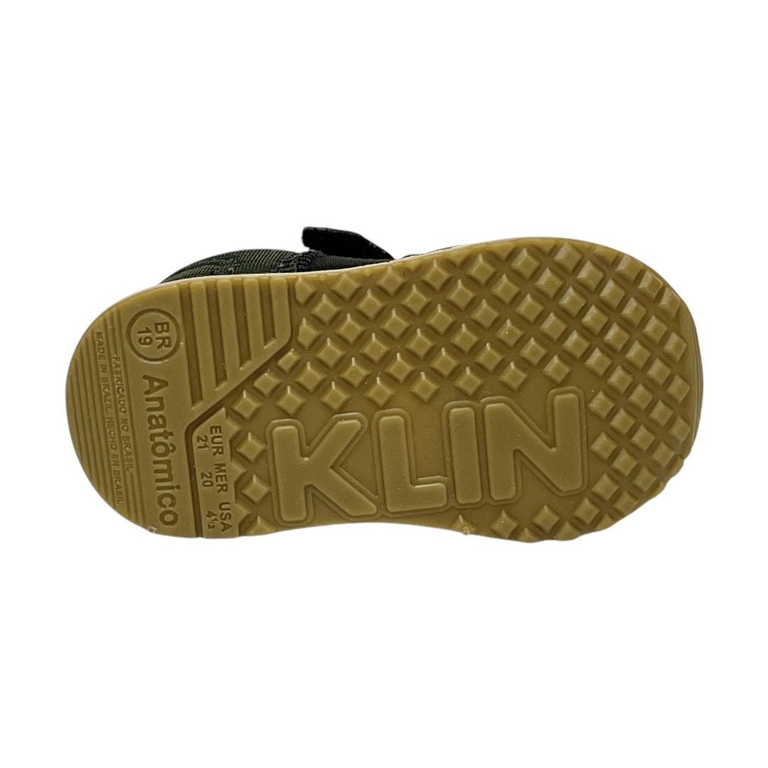 Tênis Klin Walk Baby 453110 Preto/Verde  Preto/Verde 6