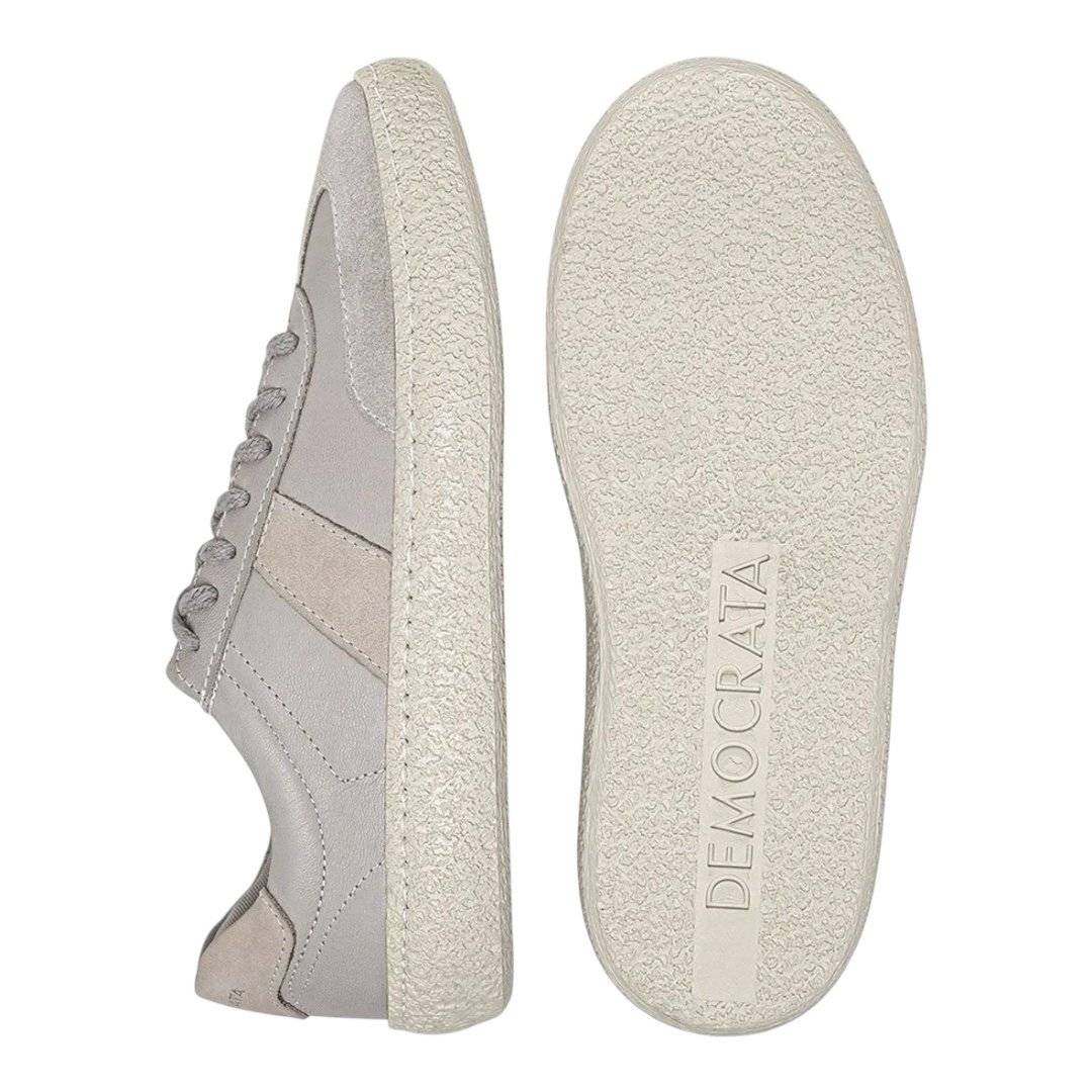 Tênis Democrata Feminino Bora 617101 Off White Cinza 4