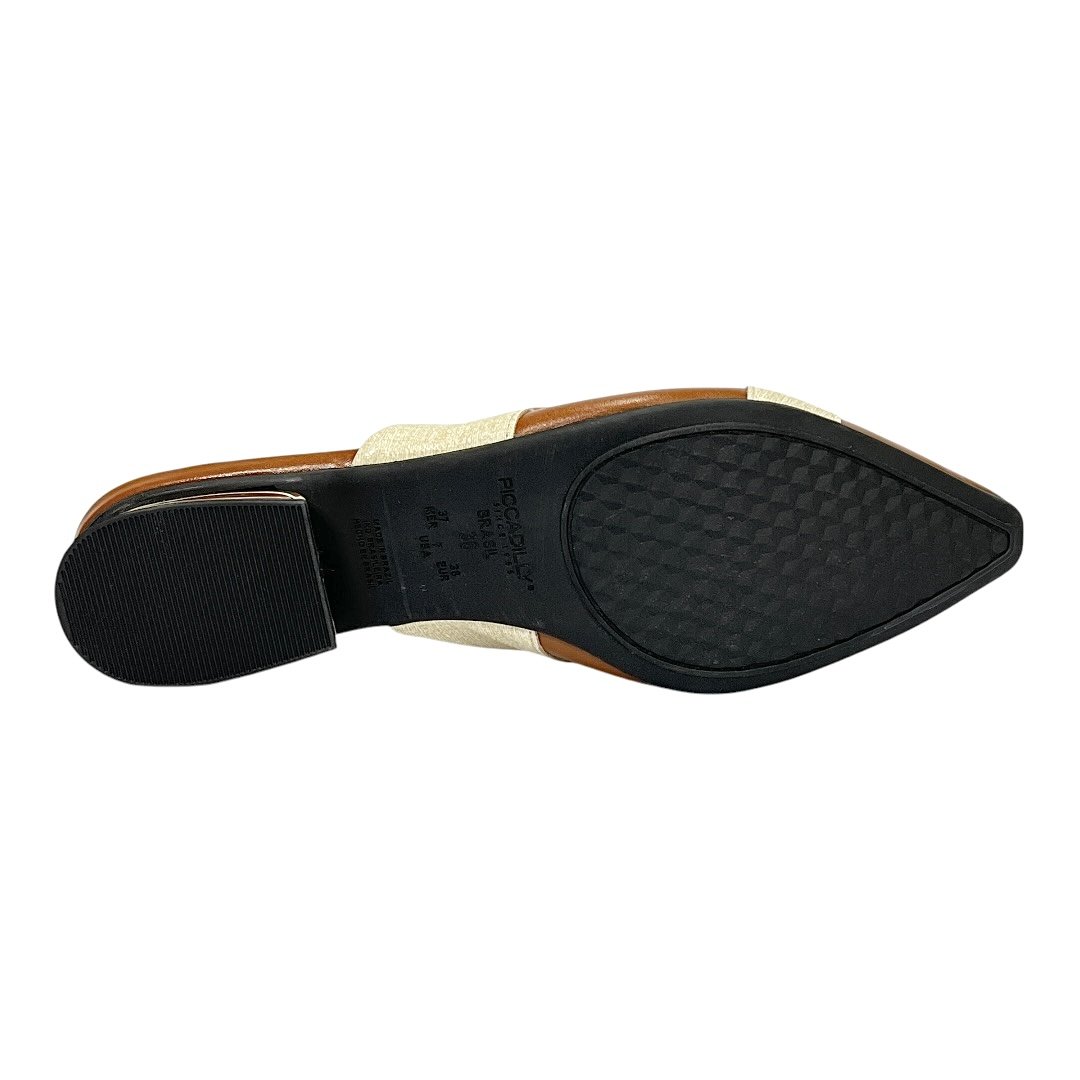 Mule Piccadilly Maxi Silvia 279042 Conhaque/Natural Marrom 6