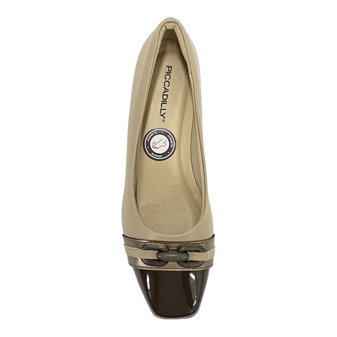 Sapato Piccadilly Scarpin Taci Salto Médio 160099 Castanho Catanho 4